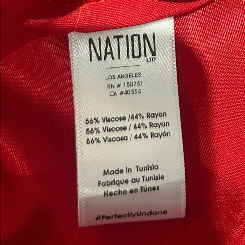 Nation LTD Gaia Satin Elastic Waist Bias Slip Maxi Skirt - Picture 5 of 5